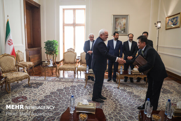 FM Zarif’s meeting with departing North Korean envoy