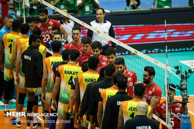 دیدار تیم های والیبال ایران و هند