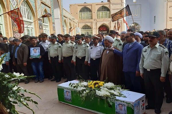تشییع پیکر شهید نیروی انتظامی در سبزوار