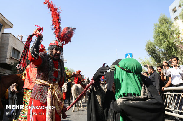 حرکت نمادین کاروان اسرای کربلا در قم‎