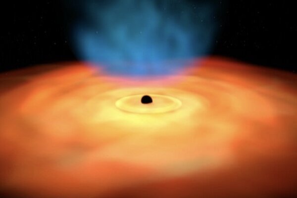 برای نخستین بار نور پشت یک سیاهچاله رصد شد