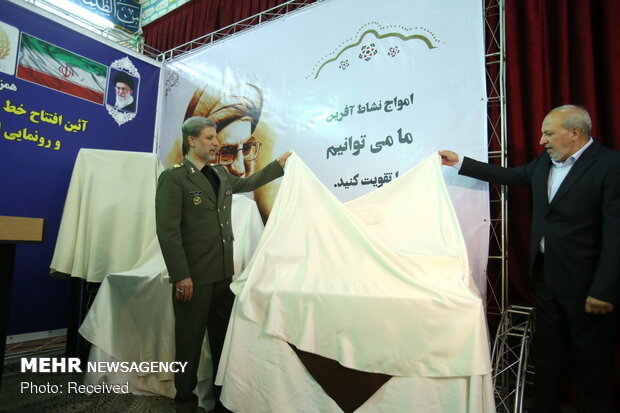 Inaugurating assembly line of military vehicles batteries