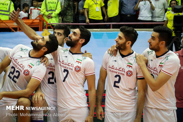 Trophy ceremony of Asian Volleyball C’ship