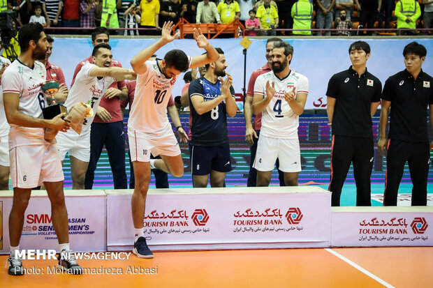 Trophy ceremony of Asian Volleyball C’ship