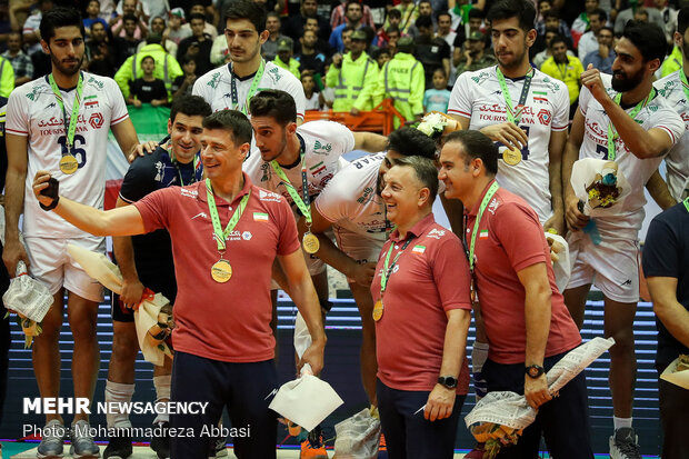 Trophy ceremony of Asian Volleyball C’ship