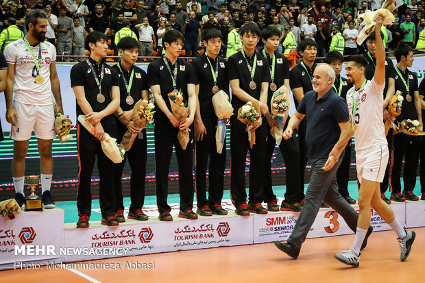 Trophy ceremony of Asian Volleyball C’ship