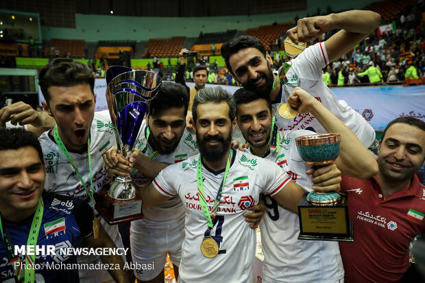 Trophy ceremony of Asian Volleyball C’ship