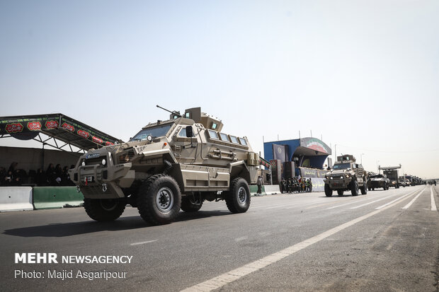 Massive military parade in Tehran