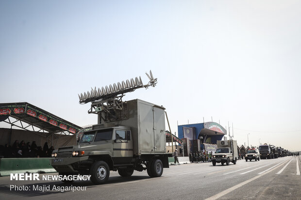 Massive military parade in Tehran