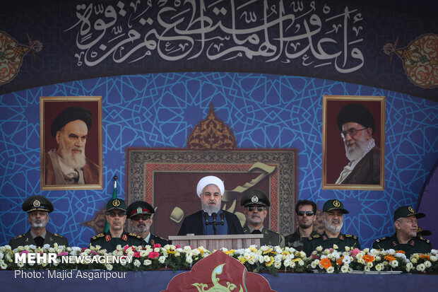 Massive military parade in Tehran