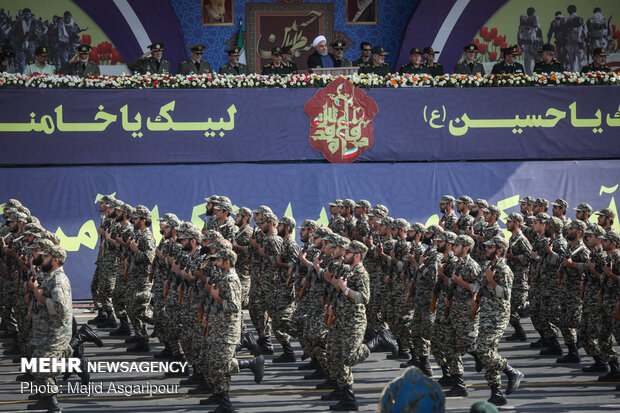 Massive military parade in Tehran