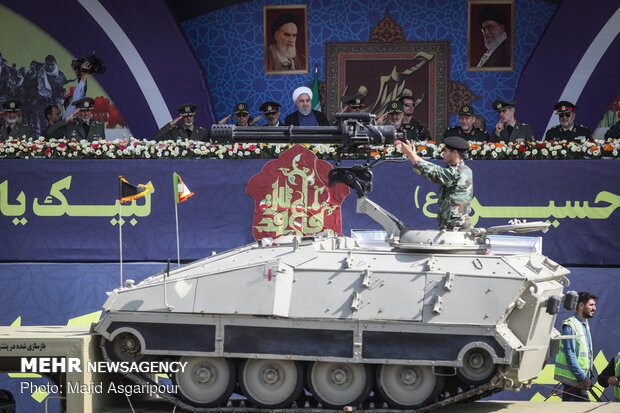 Massive military parade in Tehran