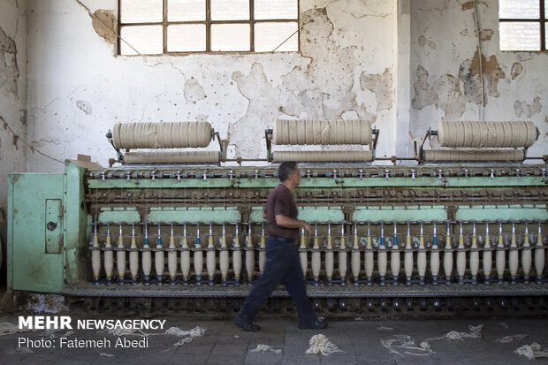 Wool yarn production process