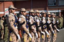 صبحگاه مشترک نیروهای مسلح شهرستان مرزی آستارا
