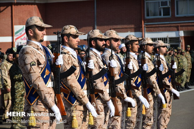 صبحگاه مشترک نیروهای مسلح شهرستان مرزی آستارا