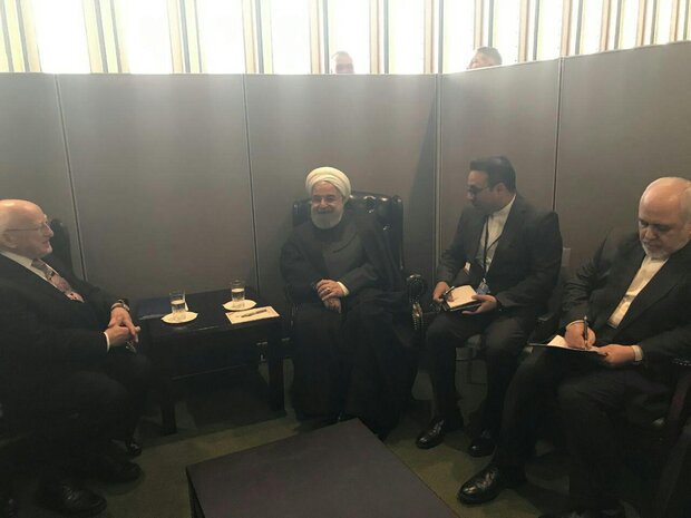 روحانی با رئیس جمهور ایرلند دیدار کرد