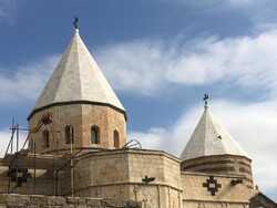 A view of the UNESCO-registered Monastery of Saint Thaddeus in northwest Iran.
