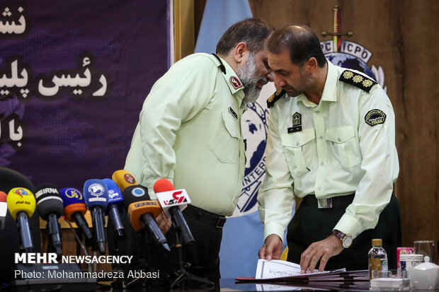 Head of Iranian Police’s international department press conference