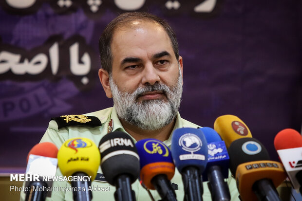 Head of Iranian Police’s international department press conference