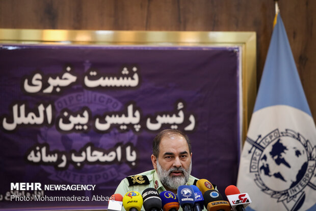 Head of Iranian Police’s international department press conference