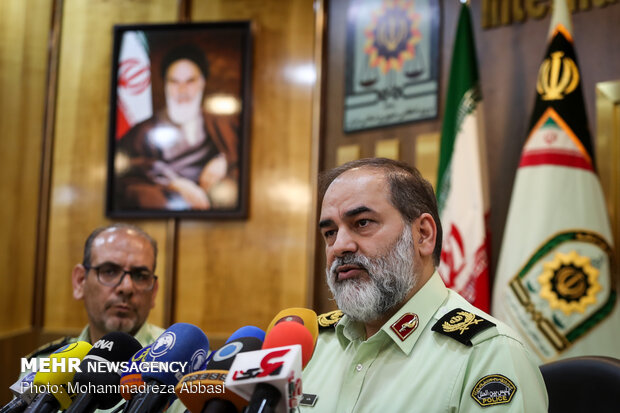 Head of Iranian Police’s international department press conference