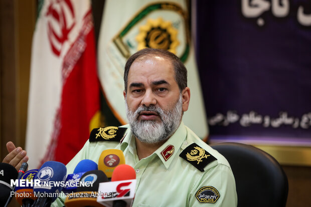 Head of Iranian Police’s international department press conference