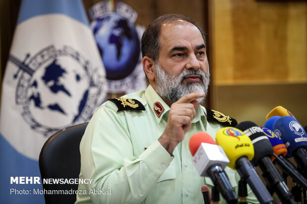 Head of Iranian Police’s international department press conference