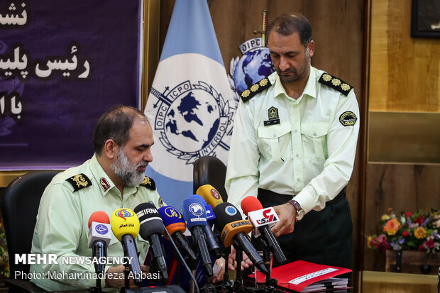 Head of Iranian Police’s international department press conference