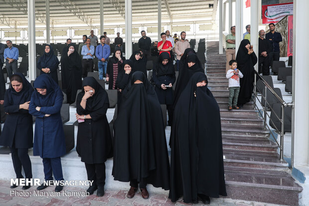 Funeral ceremony of two unknown martyrs at Tehran Permanent International Fairgrounds