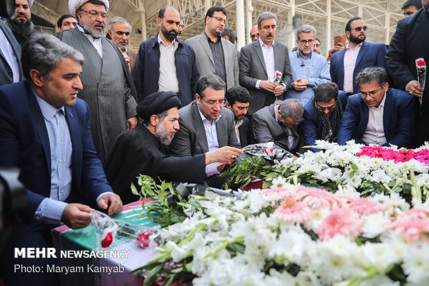 Funeral ceremony of two unknown martyrs at Tehran Permanent International Fairgrounds