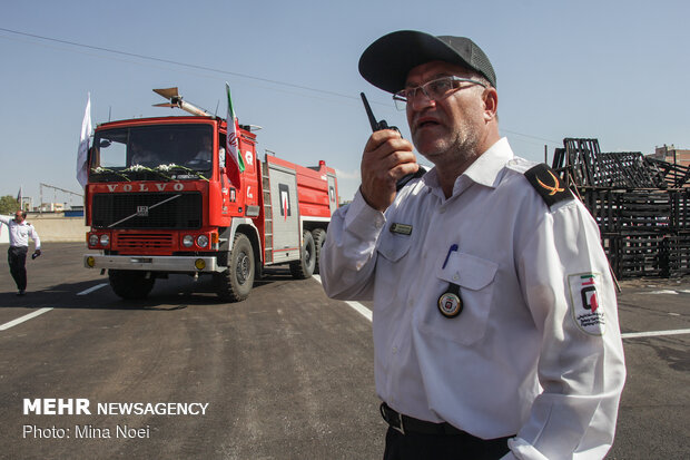 Firefighters commemorate National Firefighters' Day in Tabriz