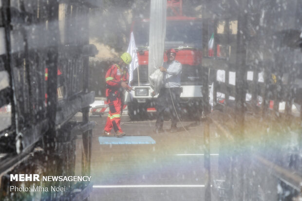 Firefighters commemorate National Firefighters' Day in Tabriz