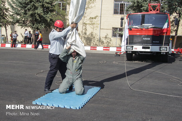 Firefighters commemorate National Firefighters' Day in Tabriz