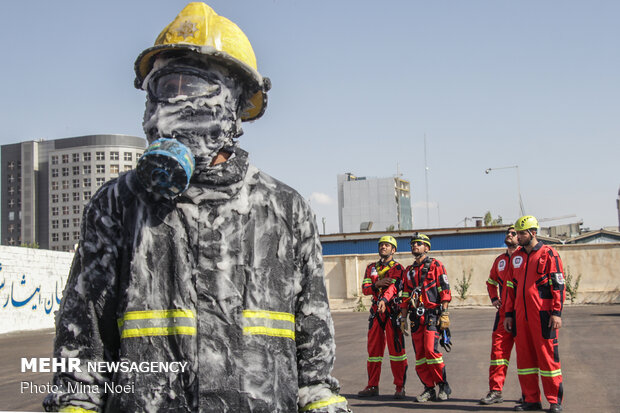 Firefighters commemorate National Firefighters' Day in Tabriz