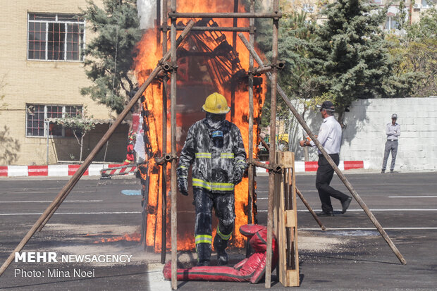 Firefighters commemorate National Firefighters' Day in Tabriz