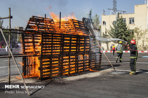 Firefighters commemorate National Firefighters' Day in Tabriz