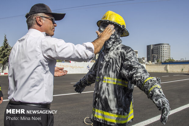 Firefighters commemorate National Firefighters' Day in Tabriz