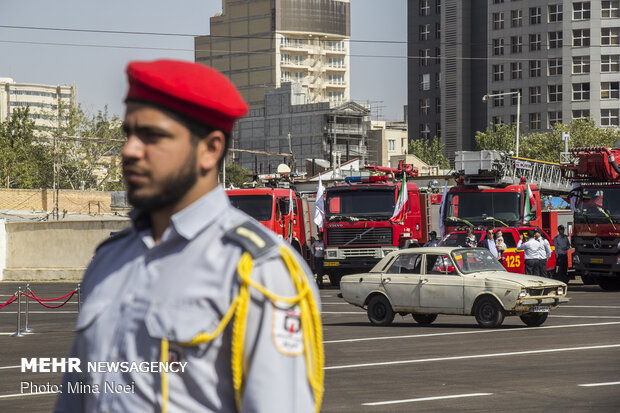 Firefighters commemorate National Firefighters' Day in Tabriz