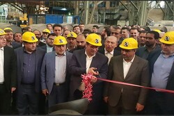 طرح توسعه واحد تولید ورقهای فولادی در قزوین افتتاح شد