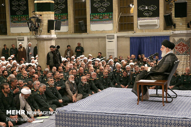 Leader's meeting with IRGC commanders