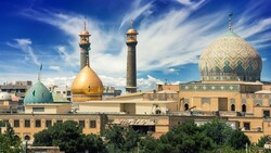 Photo depicts domes and minarets of the holy shrine of Shah Abdol Azim in Rey, southern Tehran.