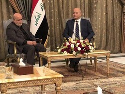 السفير الايراني في بغداد يلتقي ببرهم صالح