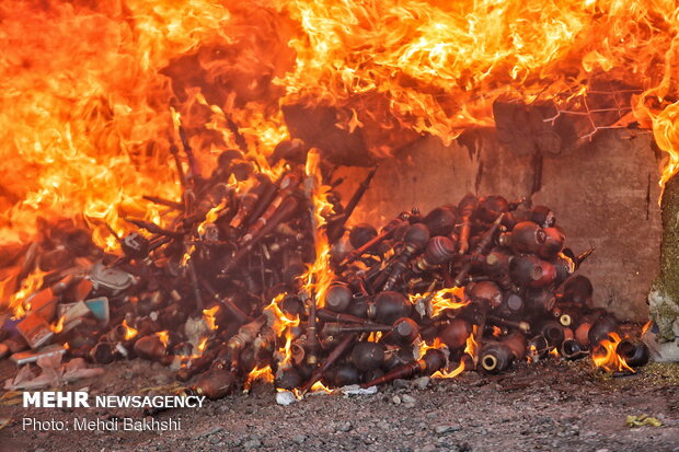 Illicit drugs for non-medicinal purposes destroyed in Qom