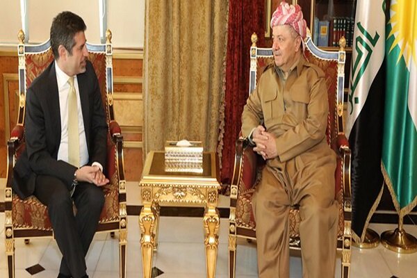 دیداری مەسعوود بارزانی و کۆنسوڵی ئەمریکا لە هەولێر