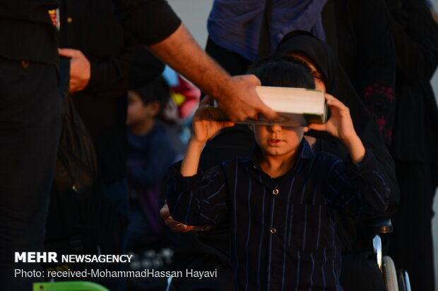 Arbaeen pilgrims entering Iraq at Shalamcheh border
