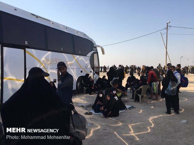 وضعیت تردد زائران در قسمت عراقی مرز شلمچه