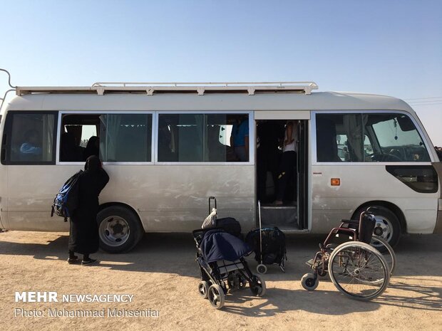 وضعیت تردد زائران در قسمت عراقی مرز شلمچه