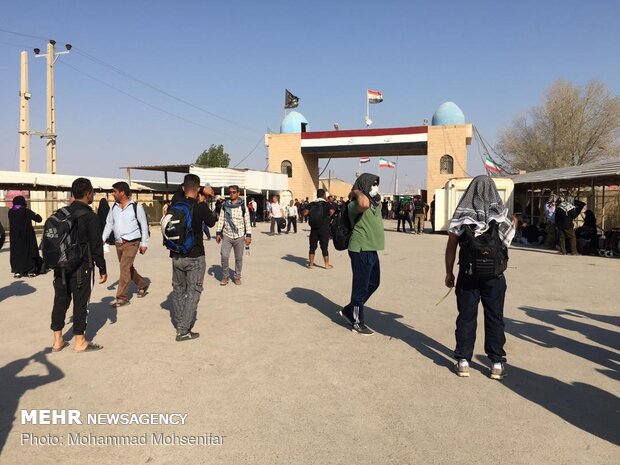 وضعیت تردد زائران در قسمت عراقی مرز شلمچه