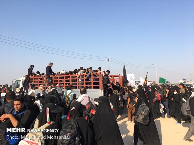 وضعیت تردد زائران در قسمت عراقی مرز شلمچه