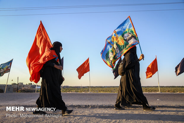 "مشايه" مسيرة الاربعين الحسيني في المدن الجنوبية للعراق